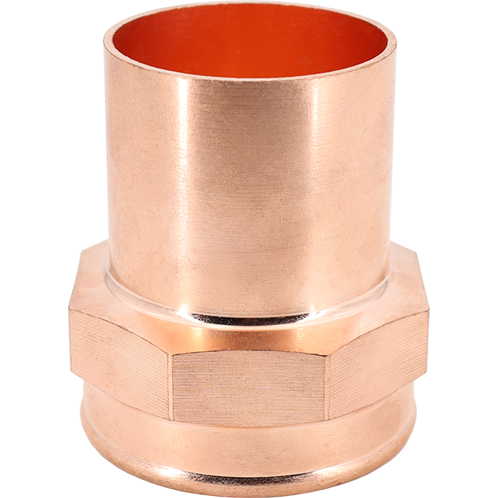 Legend Valves 450-834 1/2" x 3/8" Wrot Copper Fitting x FNPT Reducing Adapter