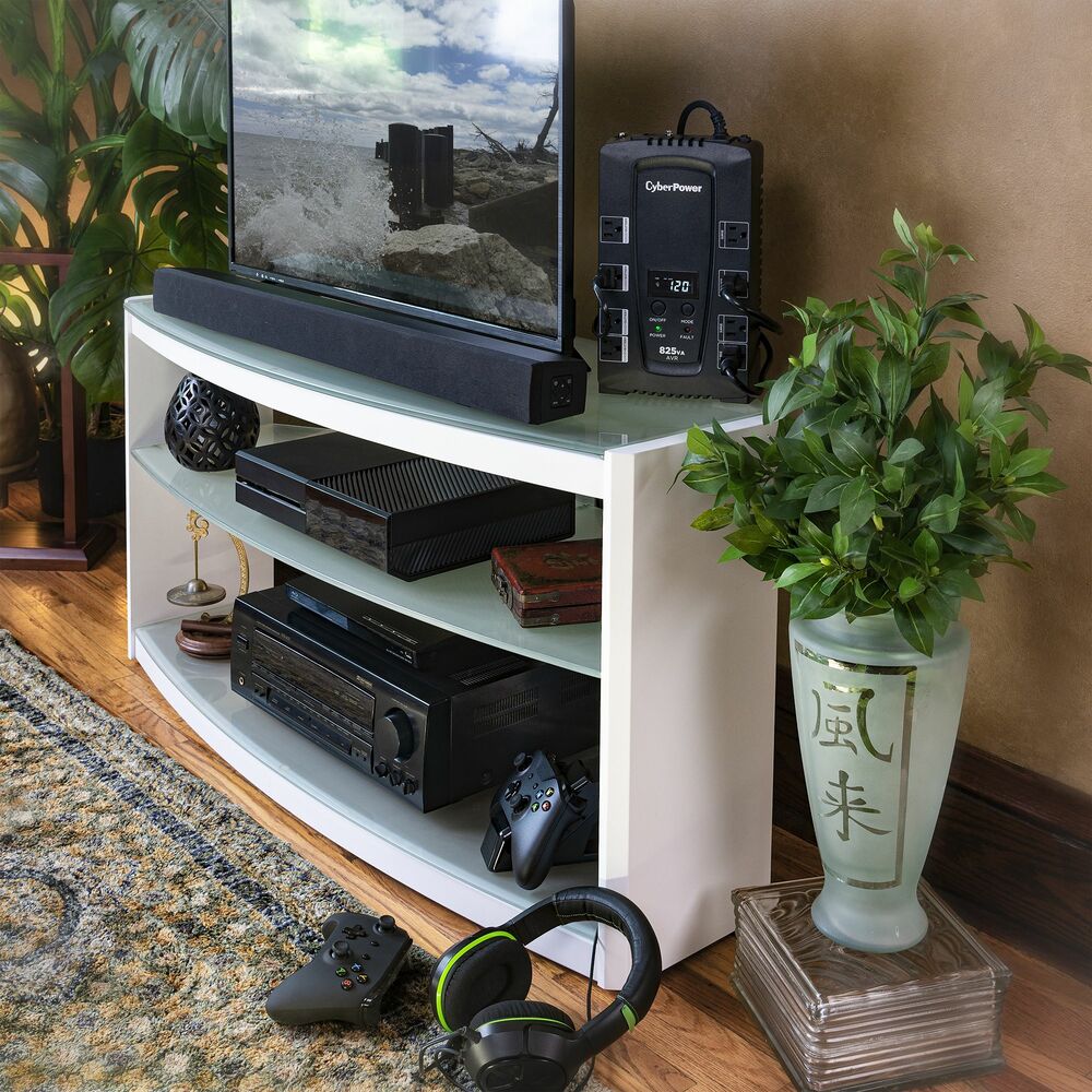 CyberPower Intelligent LCD CP825AVRLCD 825 VA Desktop UPS - 825VA/450W - 2 Minute Full Load - 4 x NEMA 5-15R - Battery Backup System, 4 x NEMA 5-15R - Surge-protected