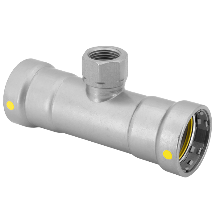 Legend Valves 441-452P 2" x 2" x 1/2" LegendPressCSG x FNPT Reducing Tee
