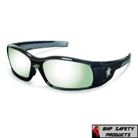 MCR SAFETY SR117 Swagger Polished Black Frame Silv Mirror