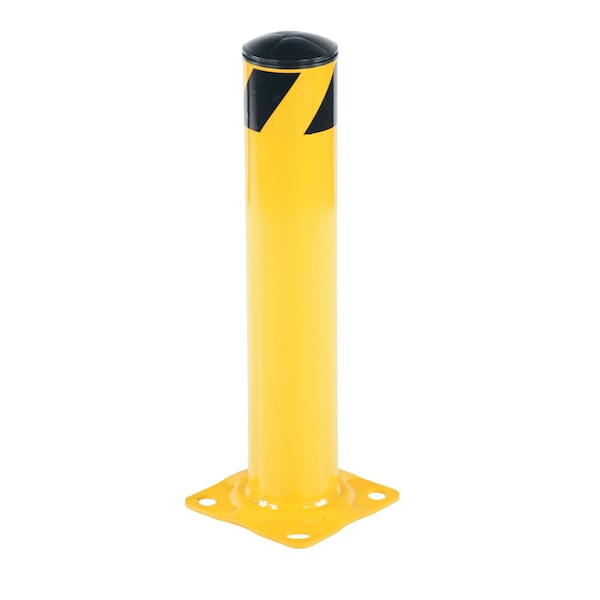 Vestil BOL-24-4.5 Steel Pipe Safety Bollard, 24 x 4-1/2"