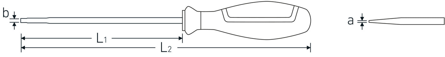 Stahlwille 46613035 4661 VDE 3 SCHLITZSCHRAUBENDREHER 3,5 Vde Slotted Screwdriver Drall+