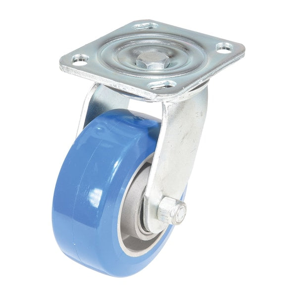 Vestil CST-PB-5X2PUA-S Polyurethane Precision Ball Bearing Swivel Caster 5 In. x 2 In. 617 lb Blue/Gray