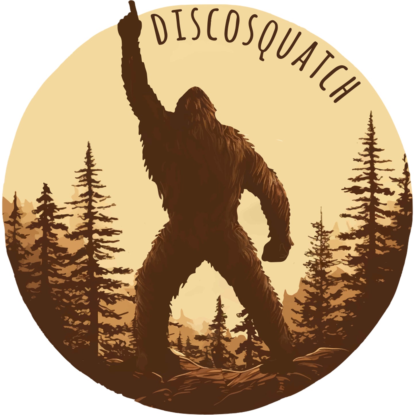 Paradise Clay IHS065 DiscoSquatch V2 - Vinyl Sticker (1 STICKER)