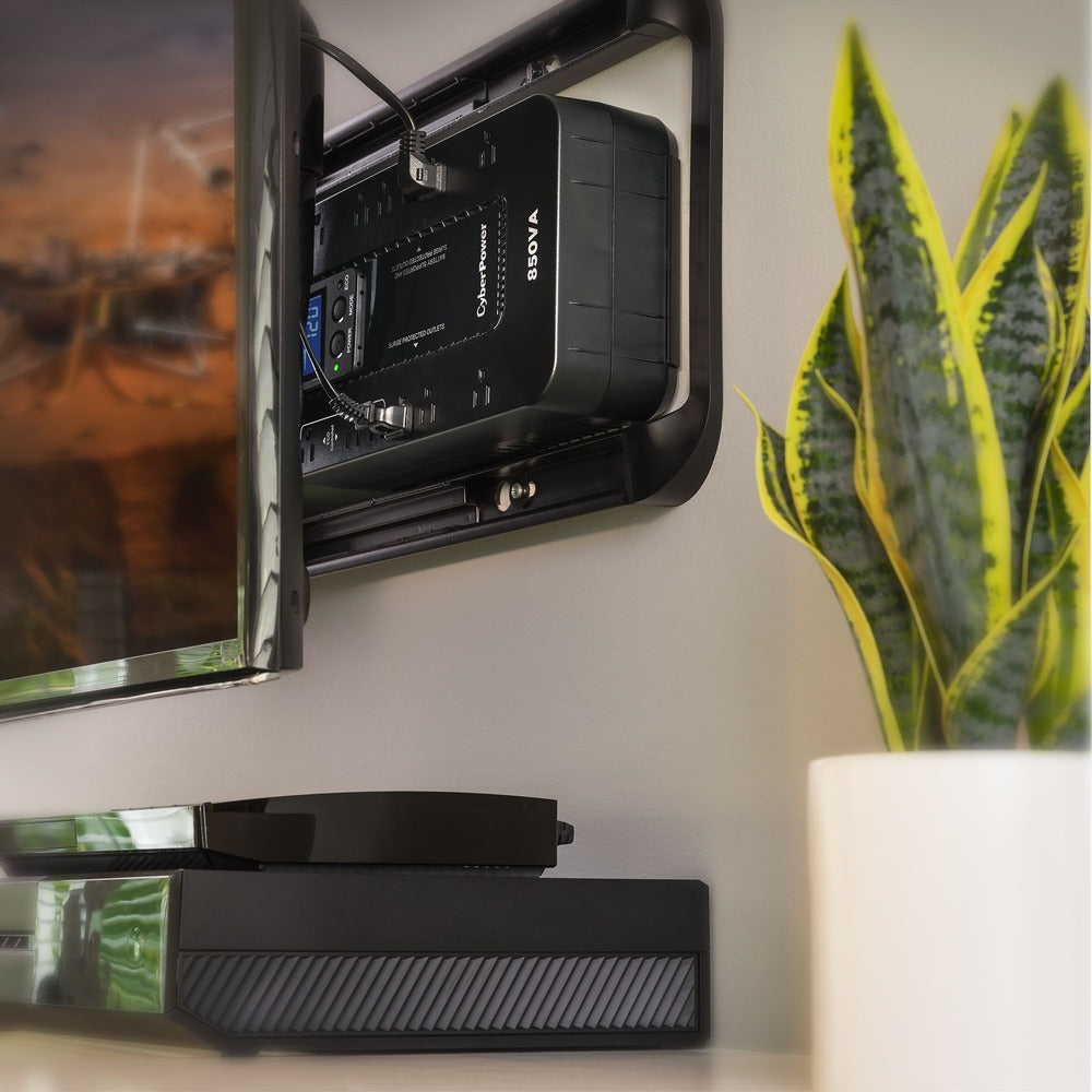 CyberPower EC850LCD Ecologic 850VA/510W Energy Efficient LCD Desktop ECO UPS - 850 VA/510 W - Desktop - 6 Minute Half Load - 12 x NEMA 5-15R