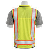 Delta Plus WEL62384HLSM S251 CL 2 Surveyor Vest, SM, Hi Viz Lime