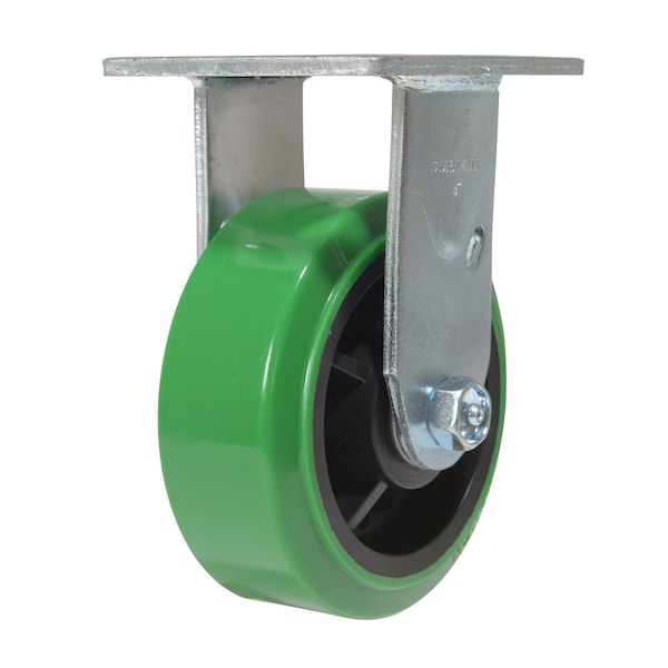 Vestil CST-F34-5X2DT-R Polyurethane Rigid Caster 5 In. Diameter x 2 In. Width 750 Lb. Capacity Green/Black
