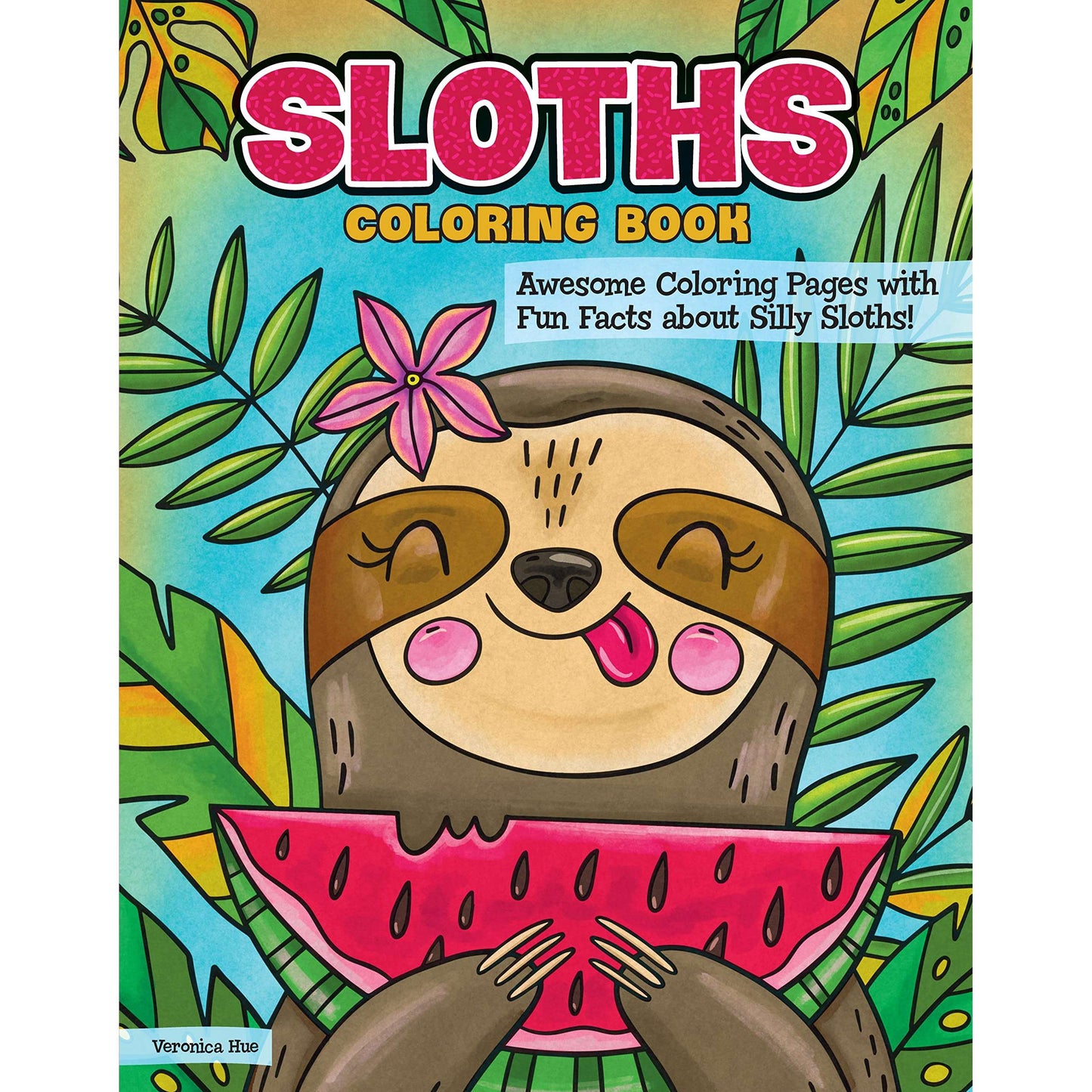 Paradise Clay FCP100 Sloths Coloring Book: Awesome Coloring Pages with Fun Facts about Silly Sloths! - Book