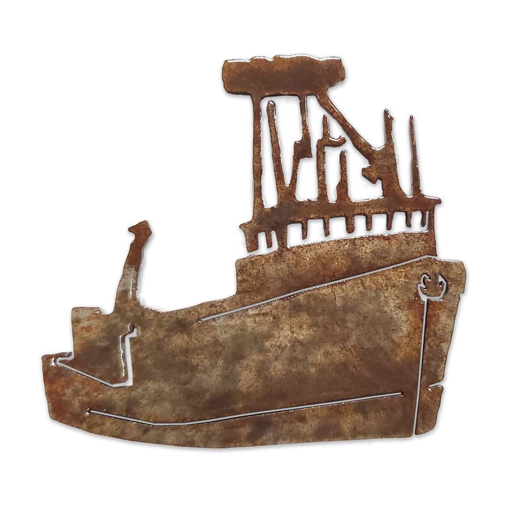 Paradise Clay PAR218 Fishing Boat #1 Magnet