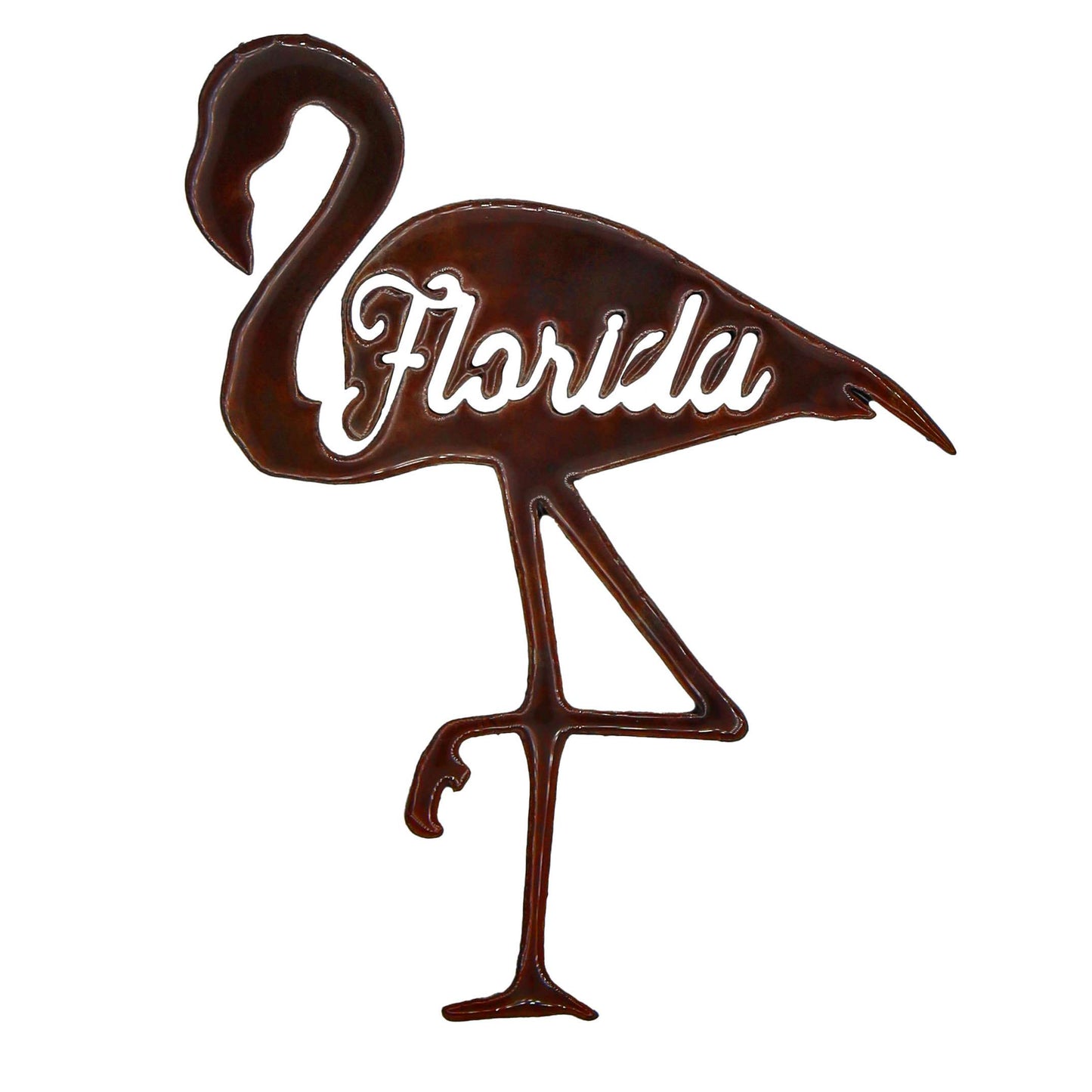 Paradise Clay PAR928 Flamingo W/ Florida Text - Magnet