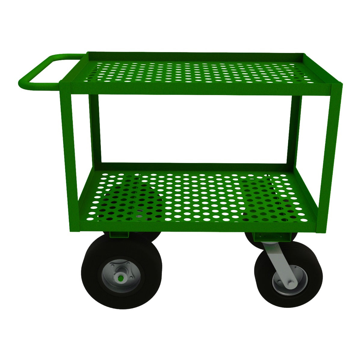 Durham GC-2436-2-10/12PN-83T GARDEN CART, 2 PERFORATED SHELVES, 24-1/4 X 42-1/4 X 35