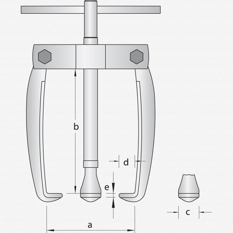 Gedore 1657011 1.19/0 Fan puller, 3-arm pattern 80x80 mm