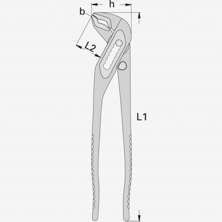 Gedore 6413240 146 10 C Universal pliers 10", 7 settings