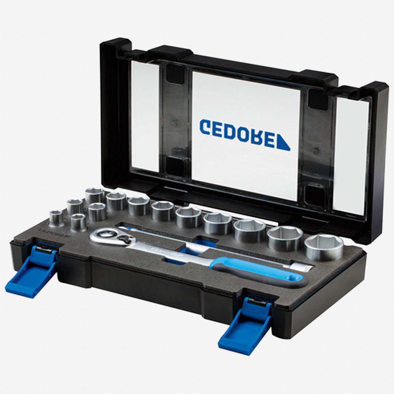Gedore 3014347 19 DMU-20 Metric Socket Set, 1/2" Drive, 10 - 32 mm, 15 Pieces