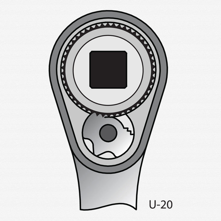 Gedore 1436686 1993 U-20 Reversible ratchet 1/2" 270 mm