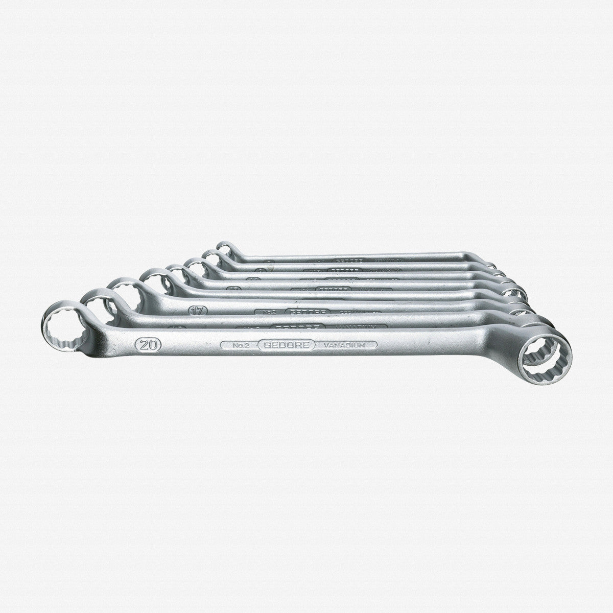 Gedore 6030580 2-8 Double ended ring spanner set 8 pcs 6-22 mm