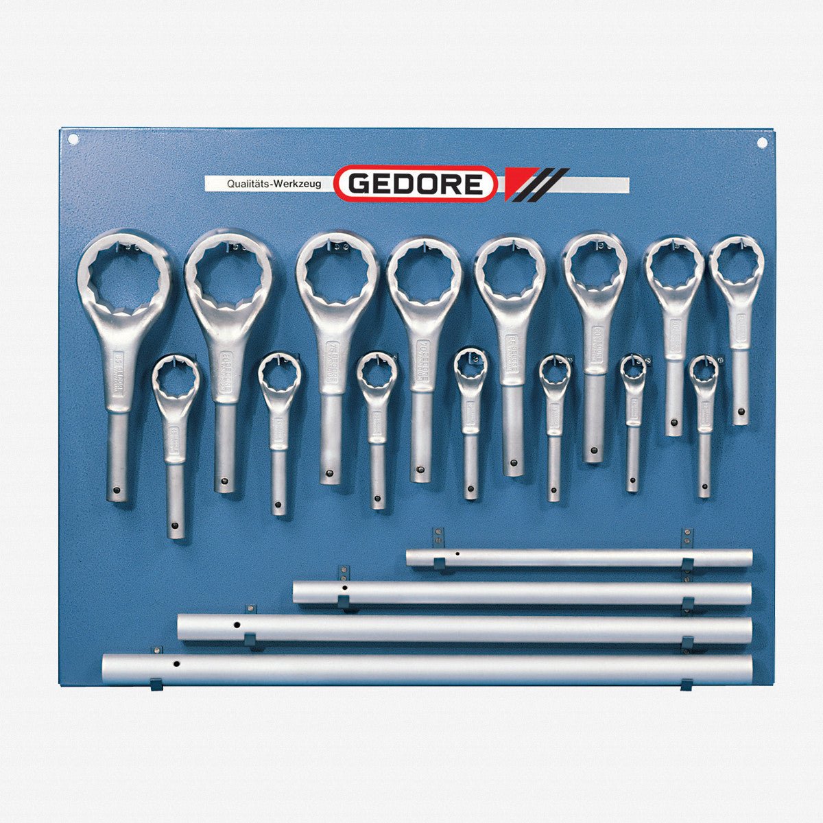 Gedore 6049250 2 ATM Single ended ring spanner set 19 pcs 24-85 mm