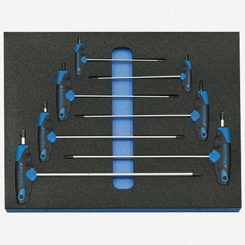 Gedore 2016567 2005 CT2-43 KTX TORX® T-handle Set in 2/4 CT Tool Module, T10 - T40, 7 pieces
