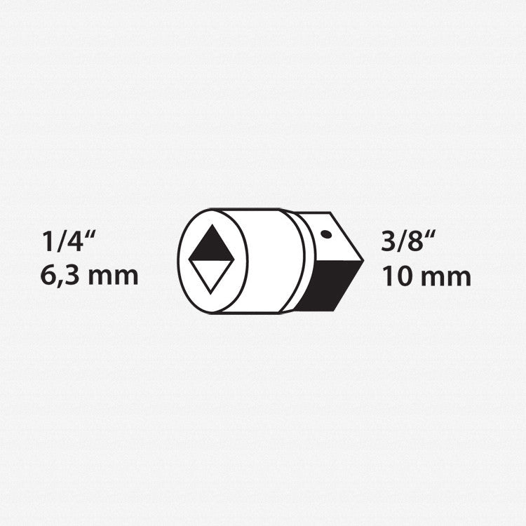 Gedore 6170080 2030 Converter 1/4" to 3/8"