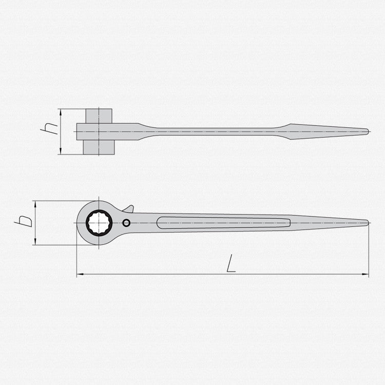 Gedore 6262790 29 24x30 Construction ratchet 24x30 mm