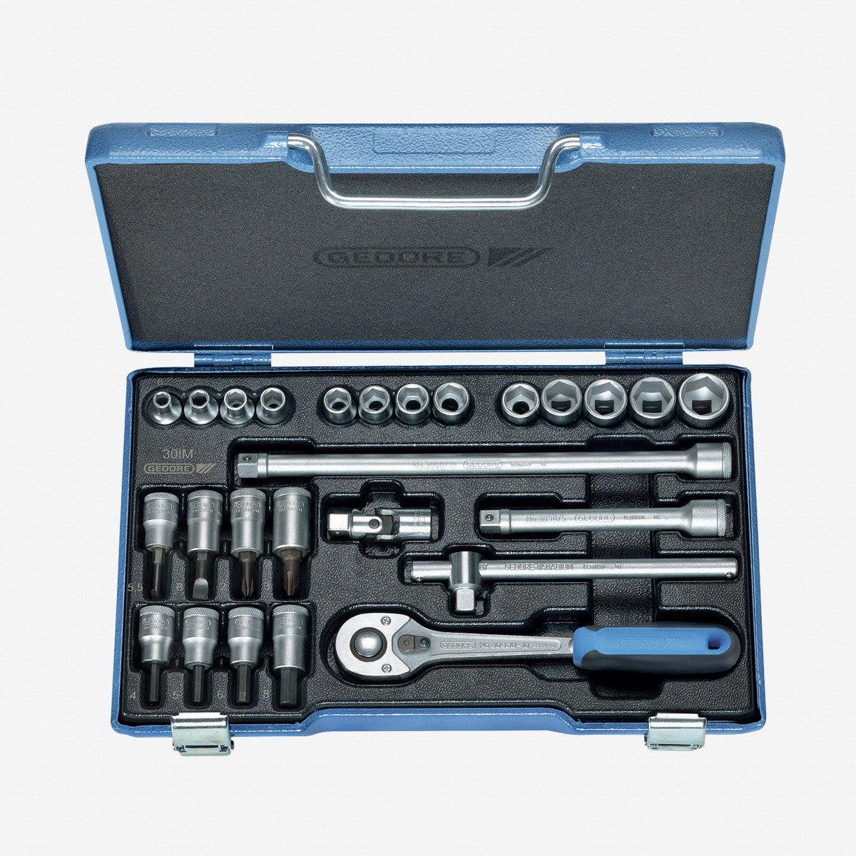 Gedore 6229740 30 IMU-10 Socket set 3/8" 26 pcs hex IN-IS-PH