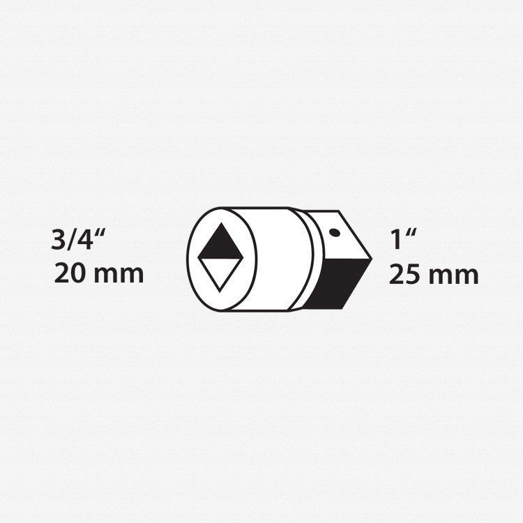 Gedore 6278280 3221 Convertor 3/4" to 1"