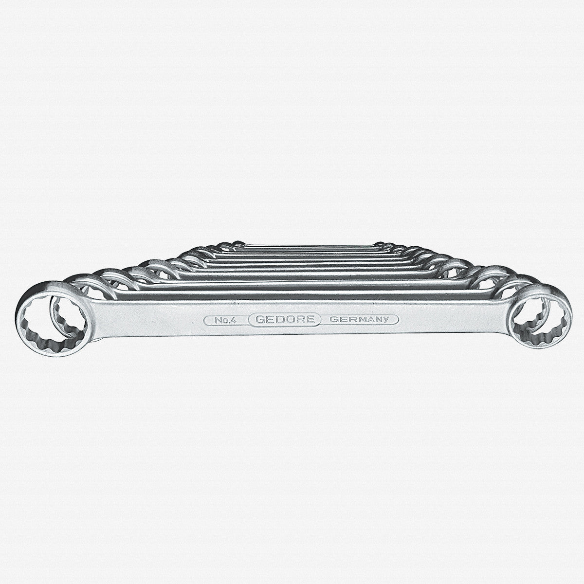 Gedore 6062000 4-12 Flat ring spanner set 12 pcs 6-32 mm