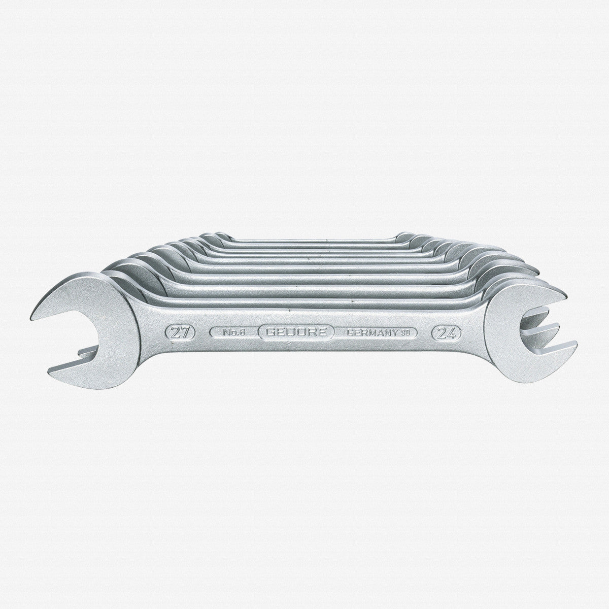 Gedore 6077540 6-10 Double open ended spanner set 10 pcs 6-27 mm