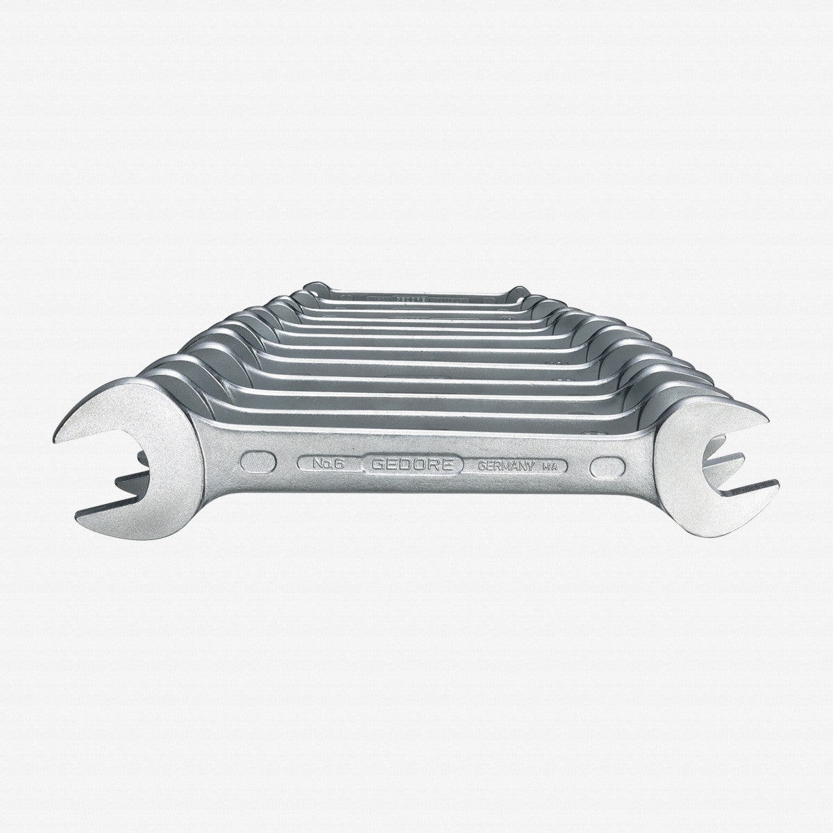 Gedore 6078350 6-122 ISO Double open ended spanner set 12 pcs 6-34 mm