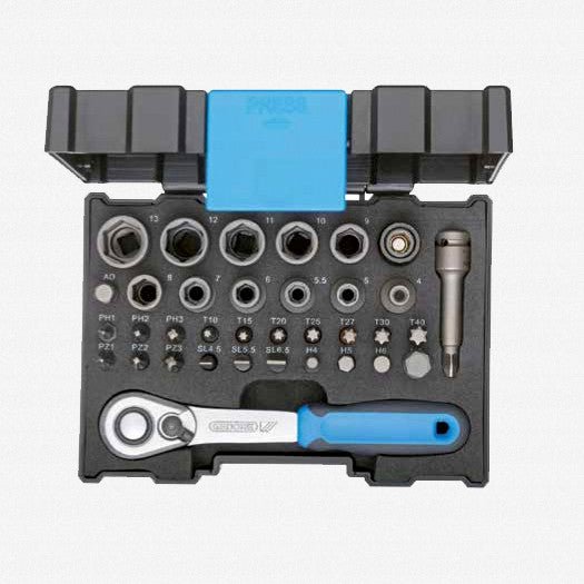 Gedore 2998211 666-U-20 1/4" Socket and Bit Set - 35 pcs