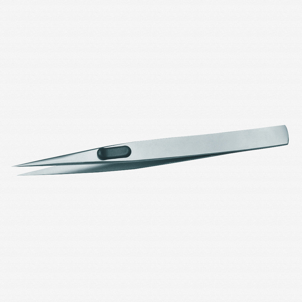 Gedore 1881655 722-1 Precision tweezers, flat, satin non-glare finish
