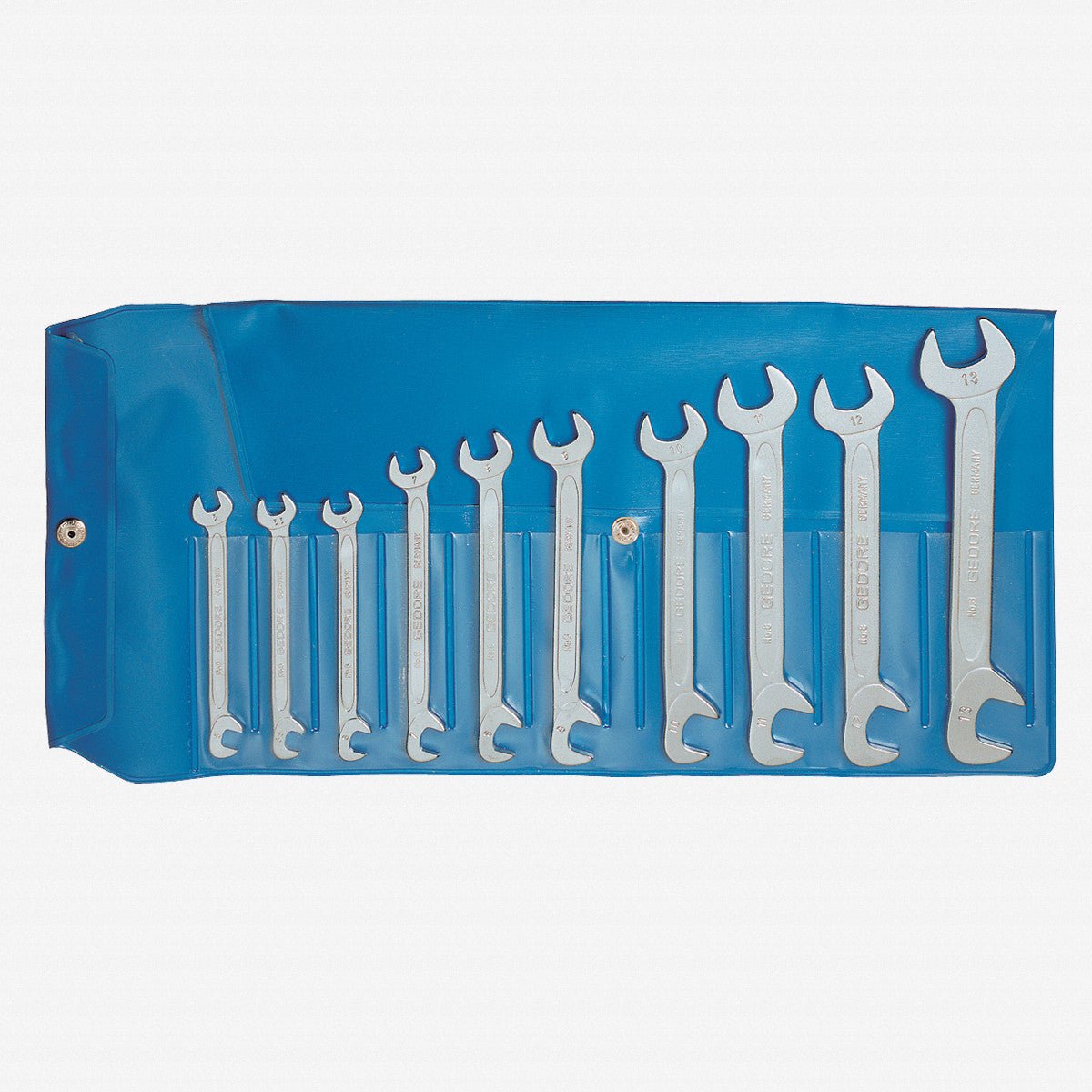 Gedore 6099000 8-0100 Double ended midget spanner set 10 pcs 5-13 mm
