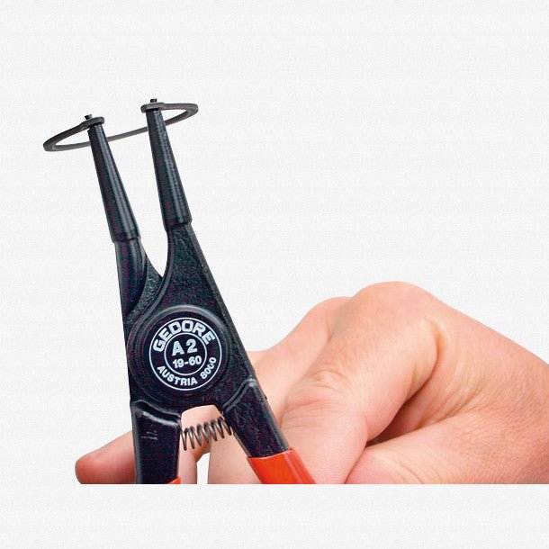 Gedore 6701540 8000 A 2 Circlip pliers for external retaining rings, straight, 19-60 mm