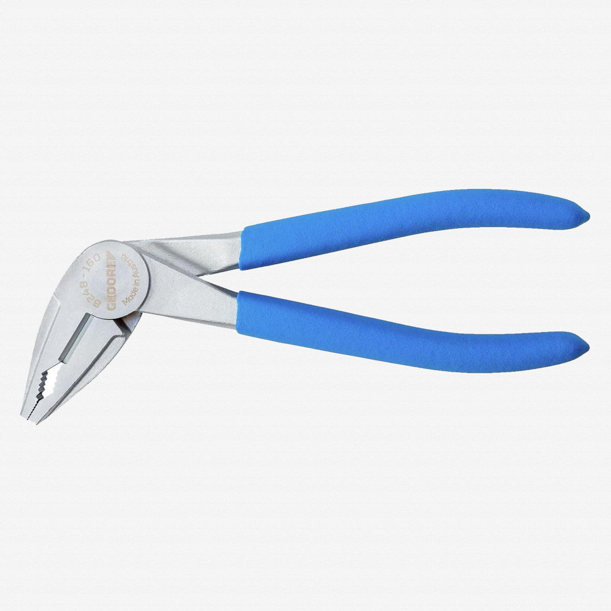 Gedore 3463206 8248-160 TC Combination Pliers, Angled, 160 mm, Plastic Grip