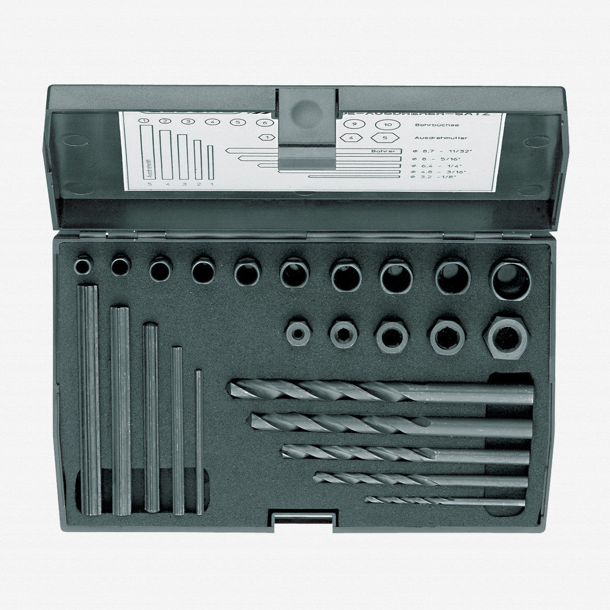 Gedore 6755550 8552-025 Screw extractor set
