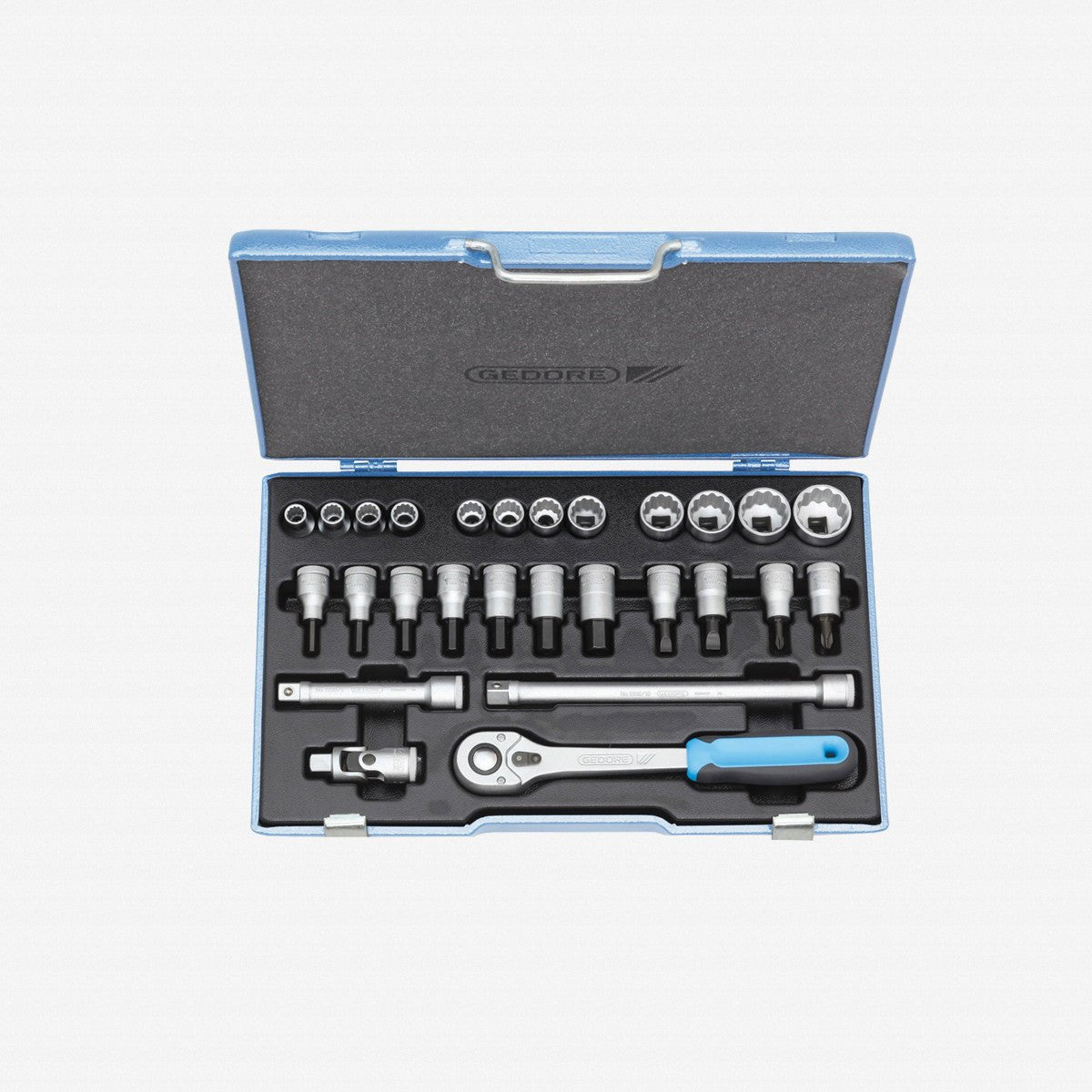 Gedore 6140090 D 19 IMU-10 Socket set 1/2" 27 pcs UD 10-30 mm
