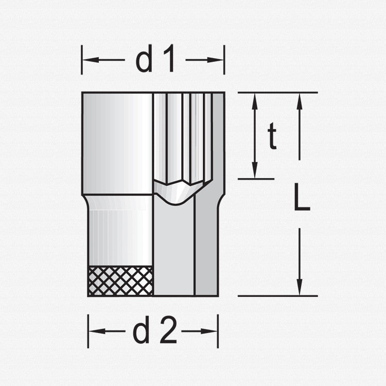 Gedore 6229230 D 30 10 Socket 3/8" 10 mm