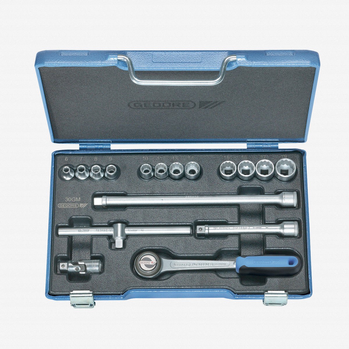 Gedore 6240200 D 30 GMU-3 Socket set 3/8" 17 pcs UD 6-19 mm