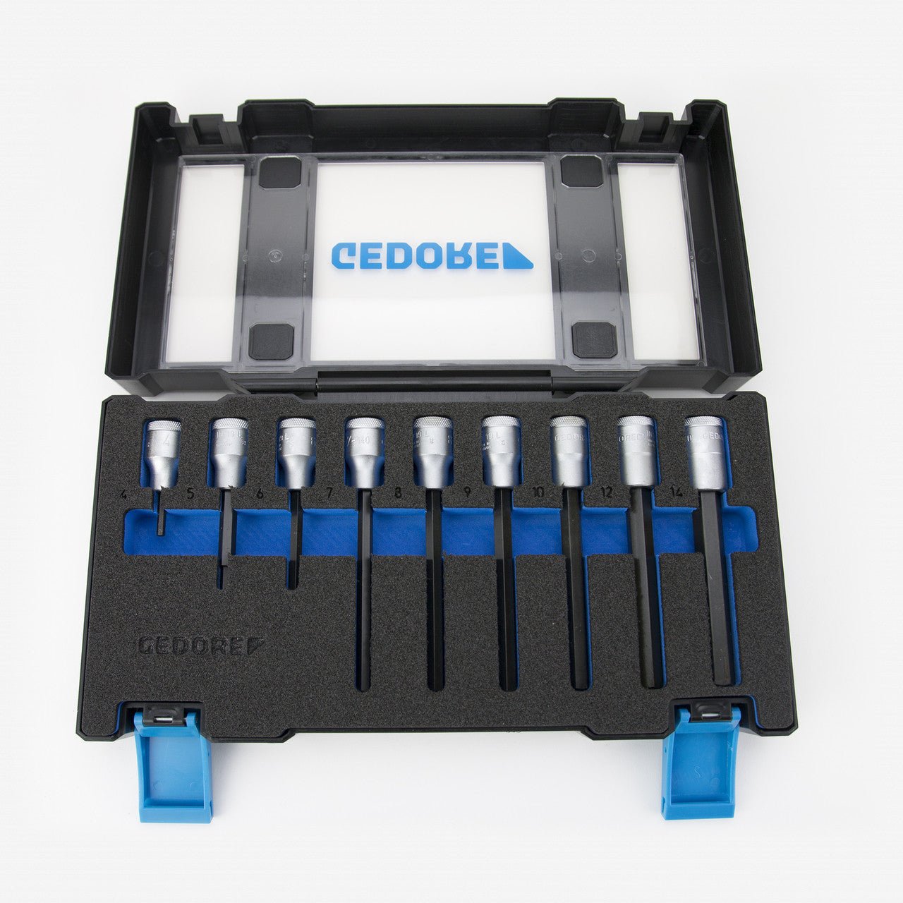 Gedore 3014444 IN 19-009 Screwdriver Bit Socket 1/2" Drive - 9 Piece Metric Set