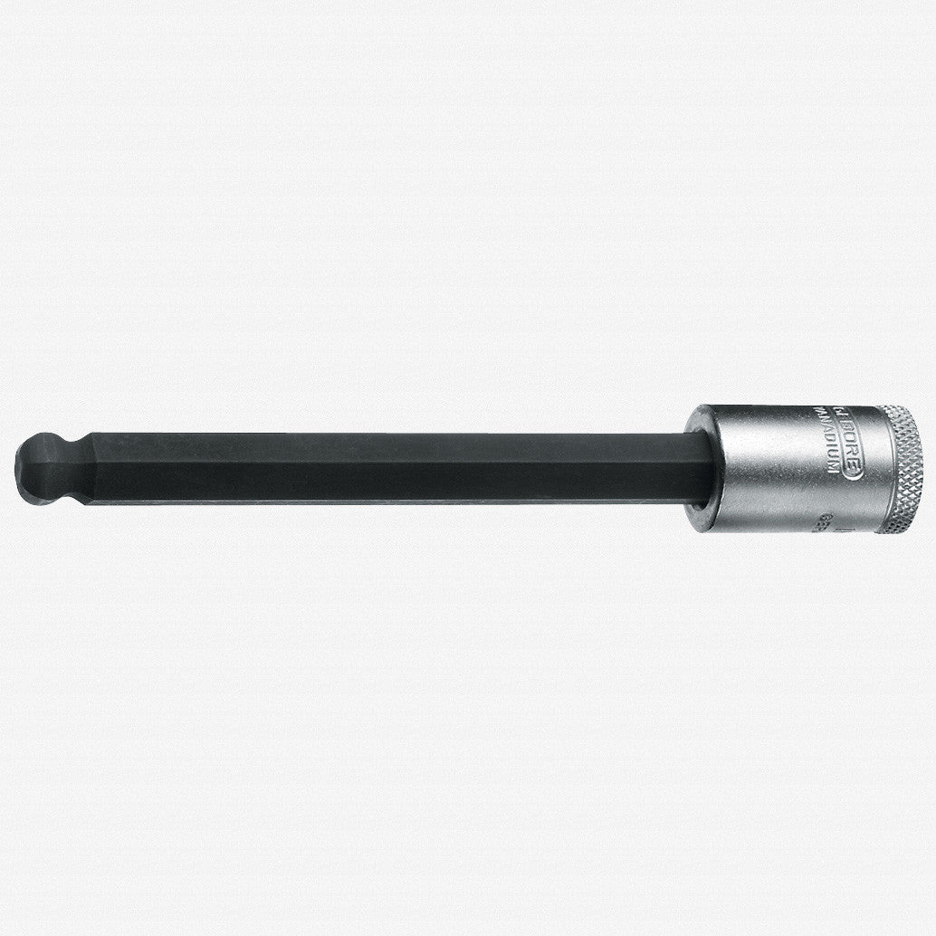 Gedore 1505718 IN 30 LK 4 Screwdriver bit socket 3/8", long 4 mm