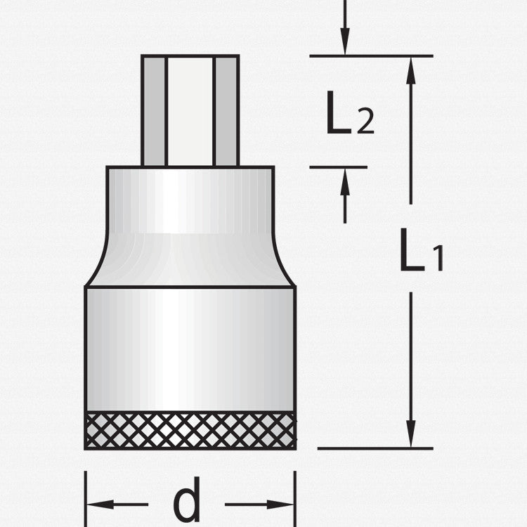 Gedore 6275850 IN 32 14 Screwdriver bit socket 3/4" 14 mm