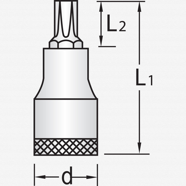 Gedore 6152930 ITX 19 T20 Screwdriver bit socket 1/2" TORX® T20