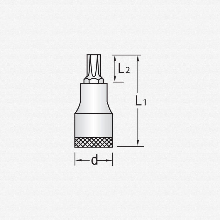 Gedore 6271780 ITX 32 T60 Screwdriver bit socket 3/4" TORX® T60