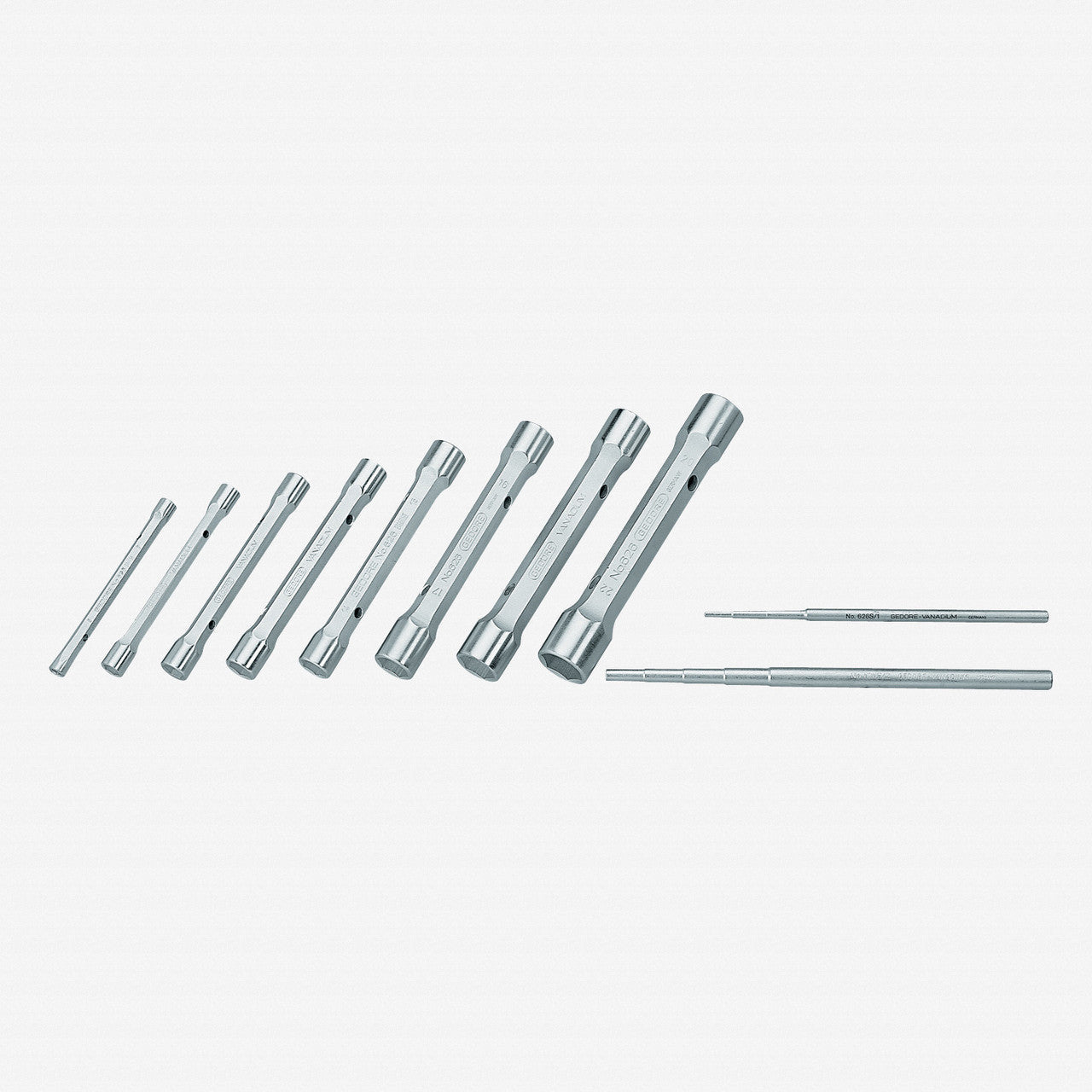 Gedore 6528730 KD 626-8 Tubular box spanner set 8 pcs 6-22 mm