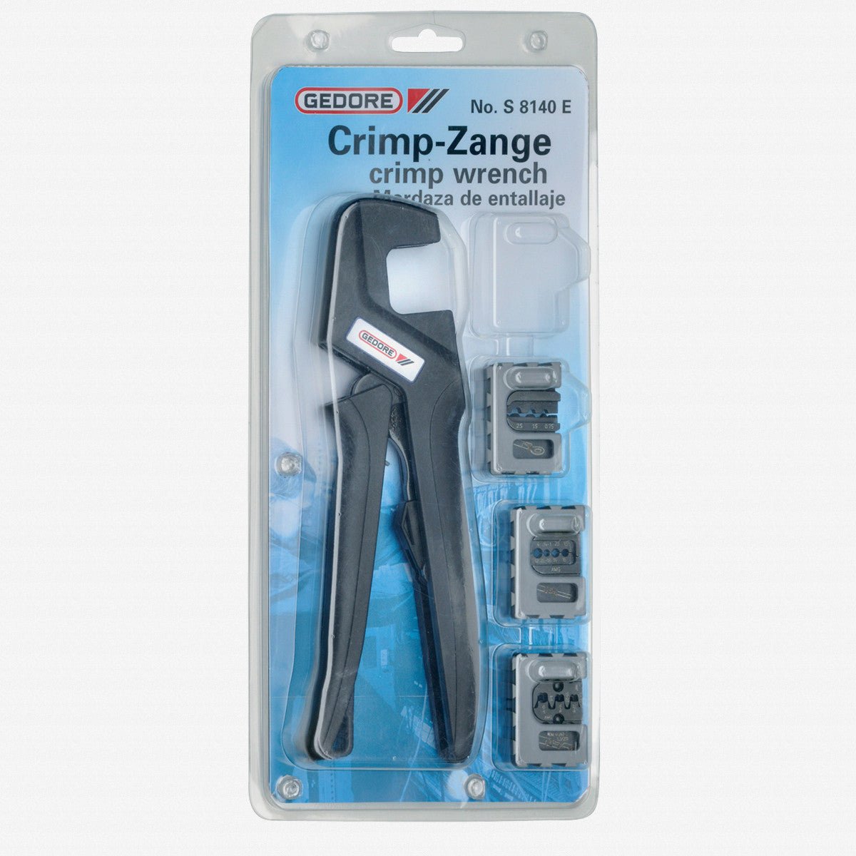 Gedore 1830899 S 8140 E Crimping pliers set ELECTRONIC