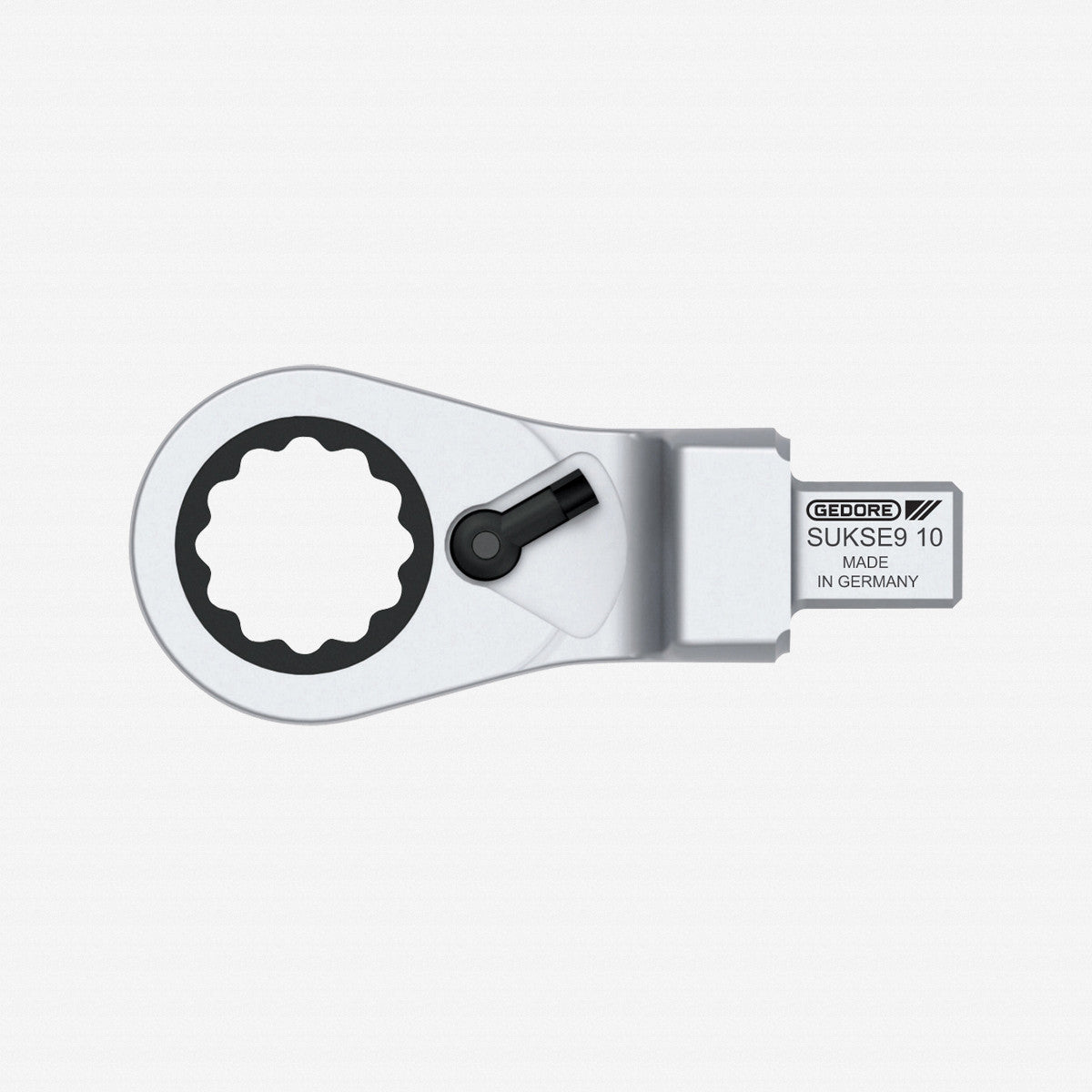 Gedore 2827735 SUKSE9 10 Rectangular ring ratchet spanner, reversible SE 9x12, 10 mm