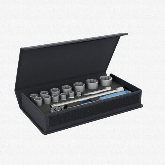 Gedore 3085023 TC 19-MU-10 Socket Set 1/2" Drive, 16 pcs