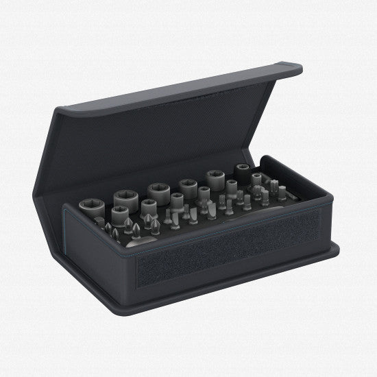 Gedore 3085015 TC 666-MU-20 Bit Box with 1/4" Drive Ratchet, 35 pcs