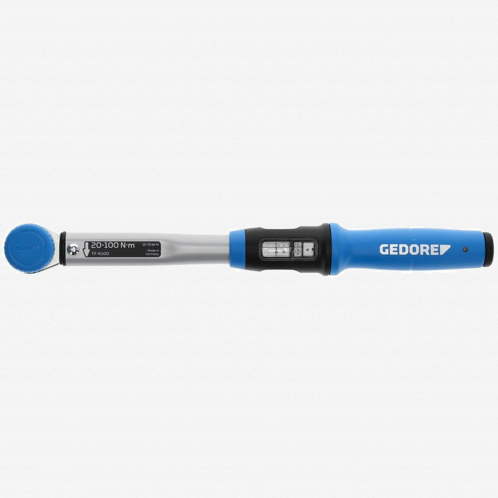 Gedore 3278379 TF-K100 Torcofix K Ratcheting Torque Wrench, 1/2" Drive, 20 - 100 Nm