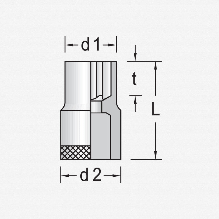Gedore 6145720 TX 19 E10 Socket 1/2" TORX® E10